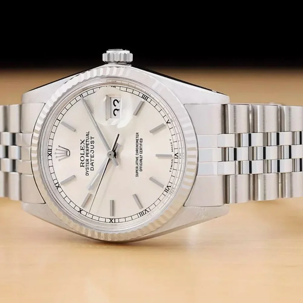 Rolex Men's Datejust 18k White Gold Factory Watch